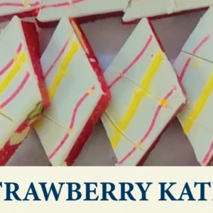 Strawberry Kaju Katli
